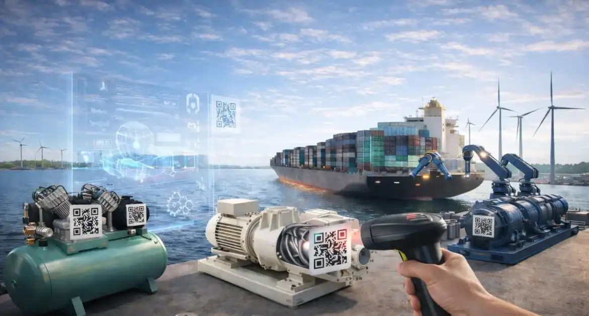 Marine equipment and spare parts prepared for vessel operations