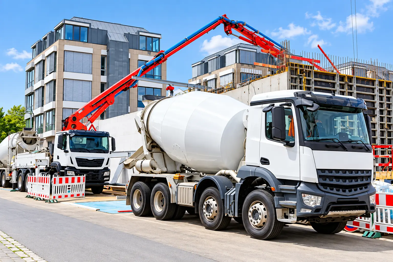 Bulk material delivery to a construction project