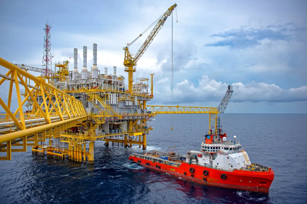Commercial marine vessels operating alongside port and offshore facilities